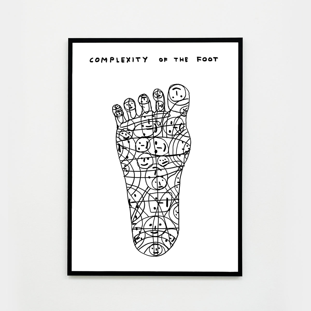 David Shrigley Limited Edition Poster Complexity Of The Foot Shrig Shop david-shrigley-limited-edition-poster-complexity-of-the-foot-shrig-shop