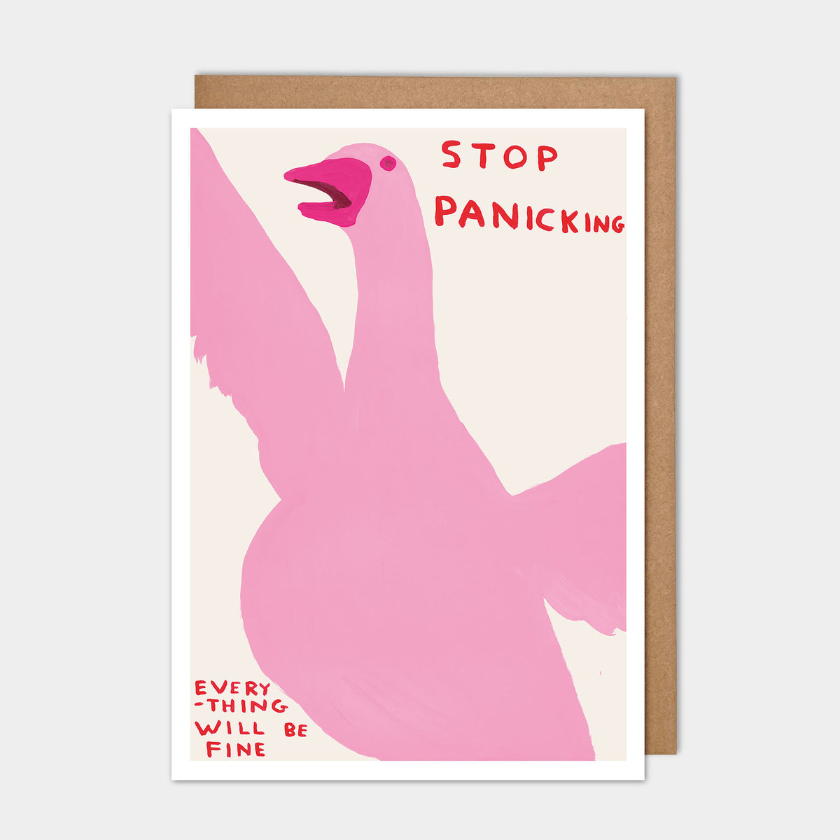 David Shrigley Greetings Cards - Stop Panicking