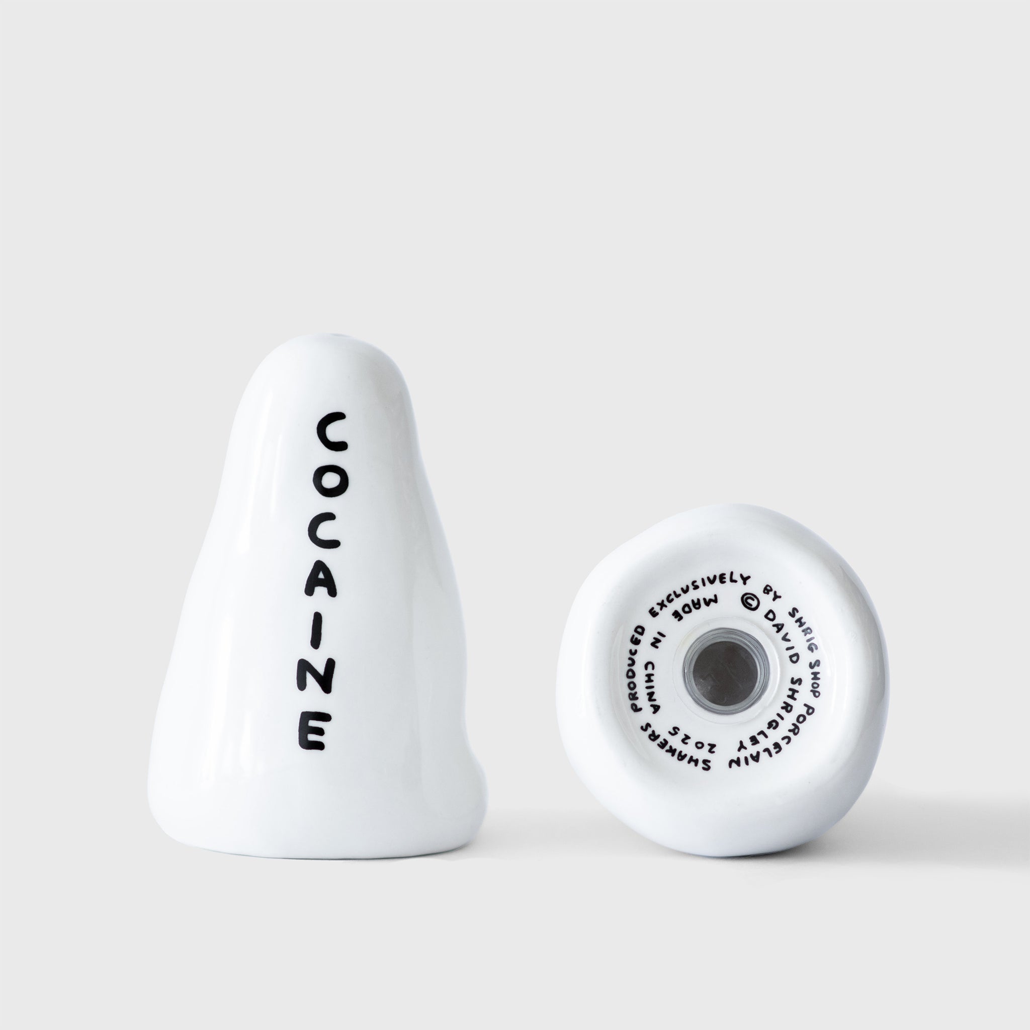 David Shrigley Heroin and Cocaine Salt & Pepper Shakers – Shrig Shop