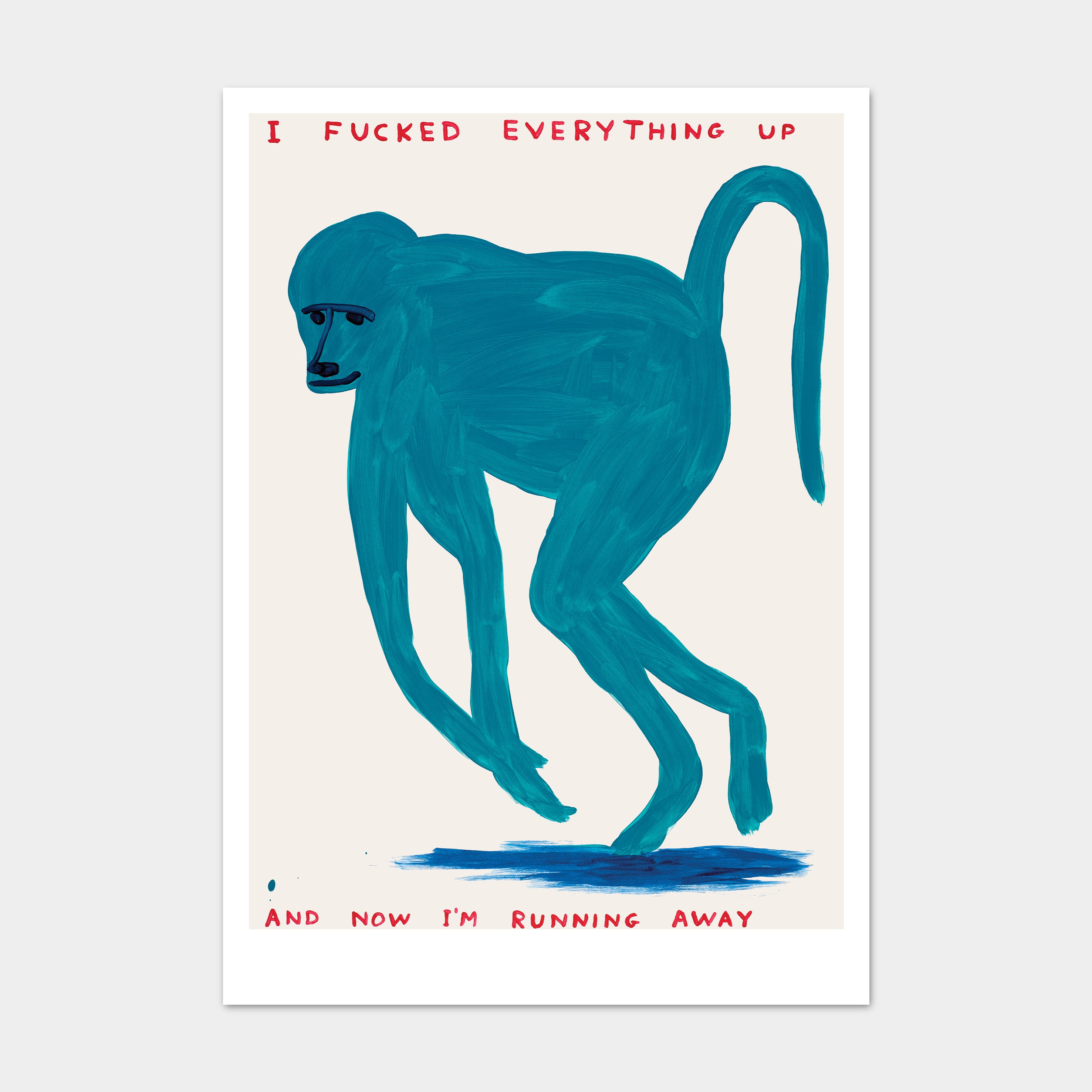 額装済み★David Shrigley ポスター David Shrigley Postcards - I Fucked Everything Up – Shrig Shop